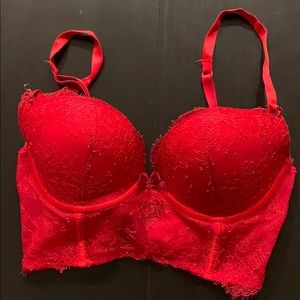 Victoria’s Secret, 32D Red long line push up bra